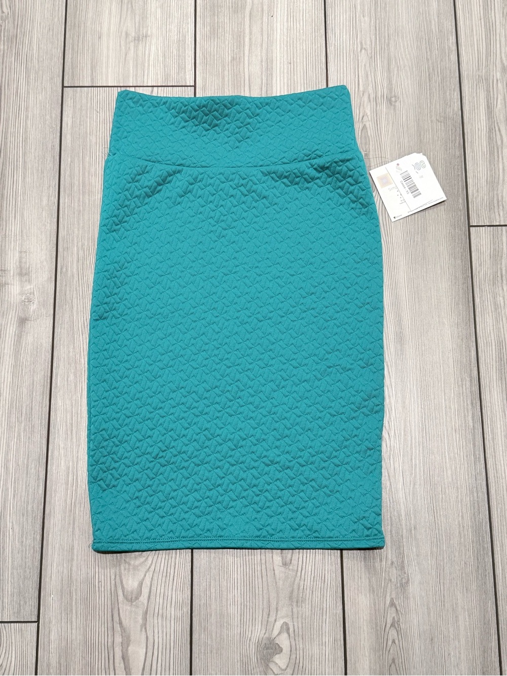 LuLaRoe Teal Quilted Pencil Skirt - Women